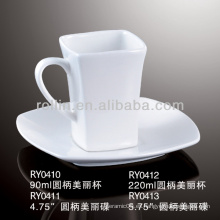 95ml cuadrado espresso taza y taza con platillo